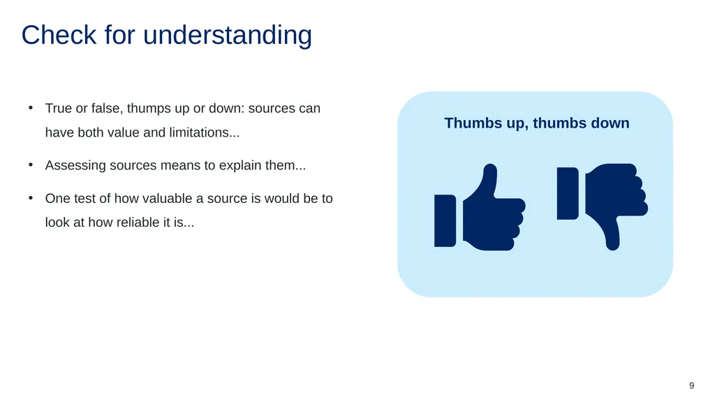 Instructions for use This resource is not a - slide 9 of 19