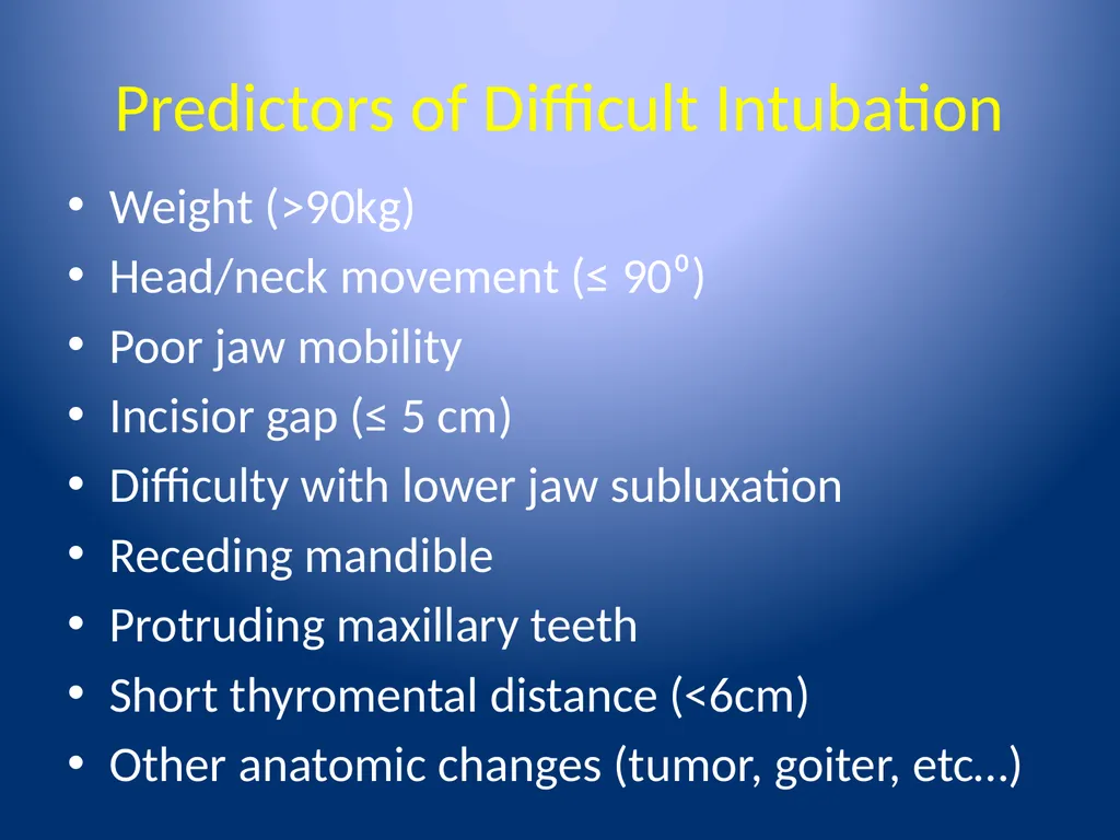Complications of Rapid Sequence Induction and - slide 12 of 35