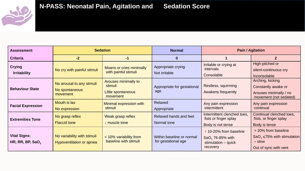 A practical guide on how to use the Neonatal Pain, - slide 5 of 25