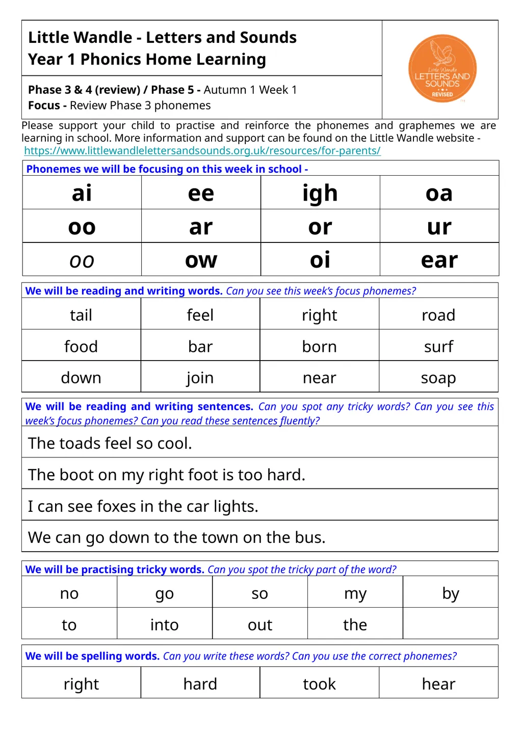 Please support your child to practise and - slide 1 of 5