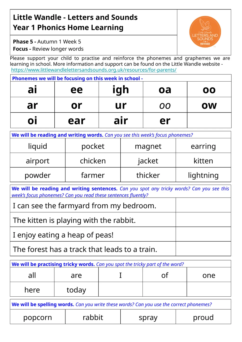 Please support your child to practise and - slide 5 of 5