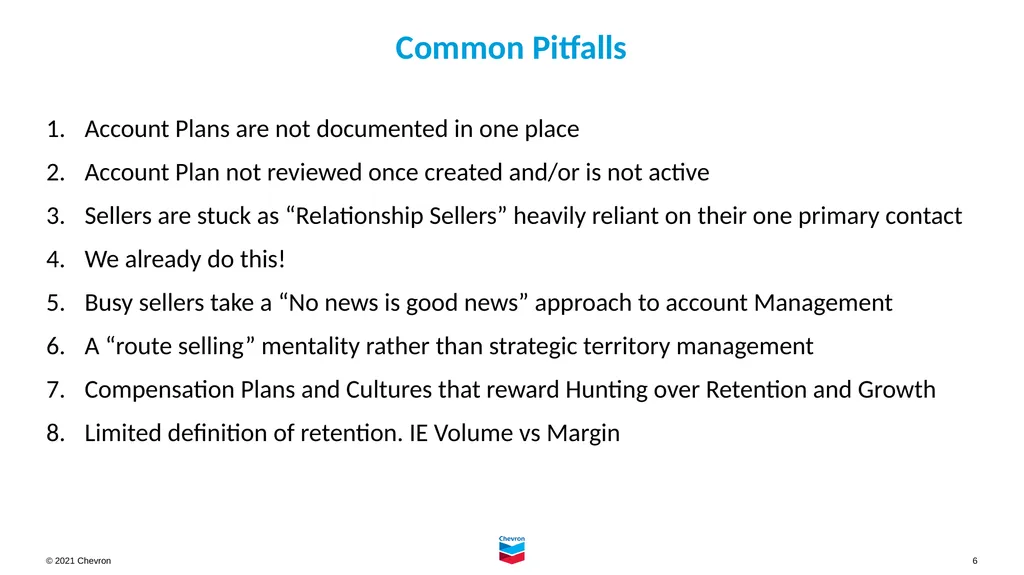 Account Planning for Chevron Lubricant Marketers - slide 6 of 18
