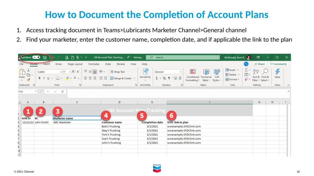 Account Planning for Chevron Lubricant Marketers - slide 16 of 18
