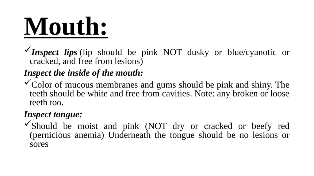 Head-to-Toe Assessment Nursing Introduction This - slide 29 of 62