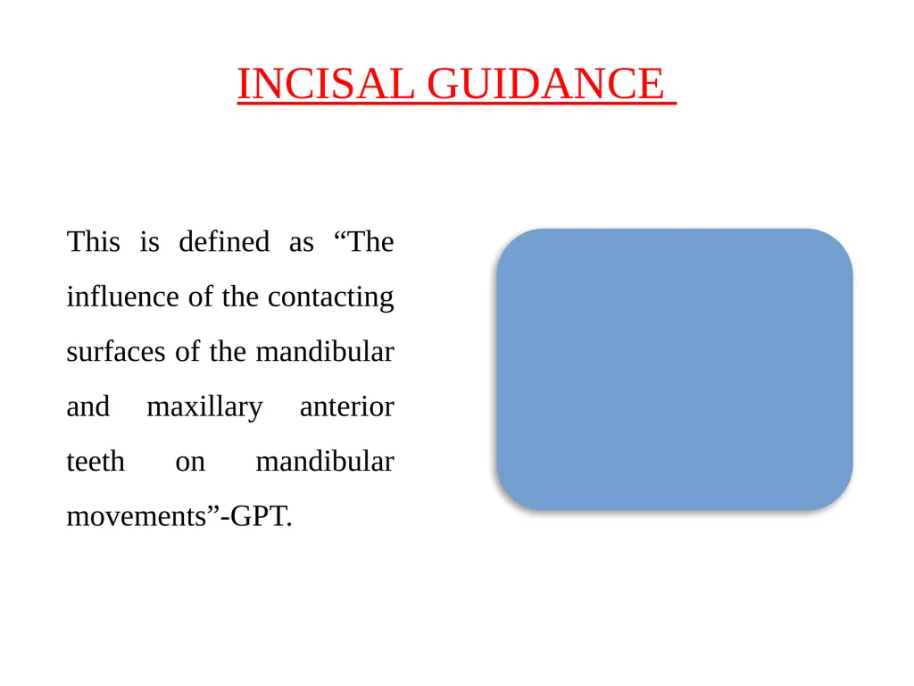 BALANCED OCCLUSION DEPARTMENT OF PROSTHODONTICS, - slide 18 of 41