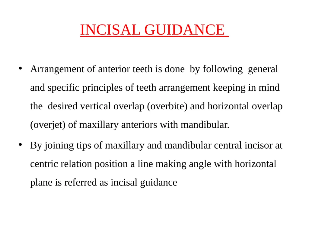 BALANCED OCCLUSION DEPARTMENT OF PROSTHODONTICS, - slide 19 of 41