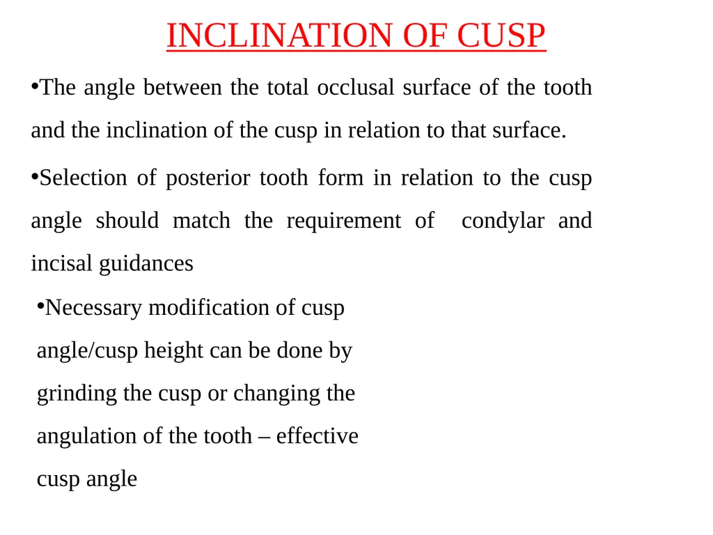 BALANCED OCCLUSION DEPARTMENT OF PROSTHODONTICS, - slide 23 of 41