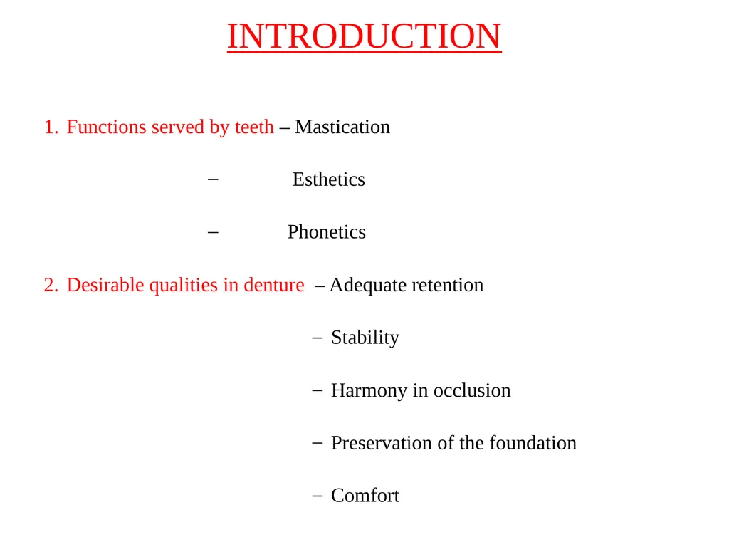 BALANCED OCCLUSION DEPARTMENT OF PROSTHODONTICS, - slide 3 of 41