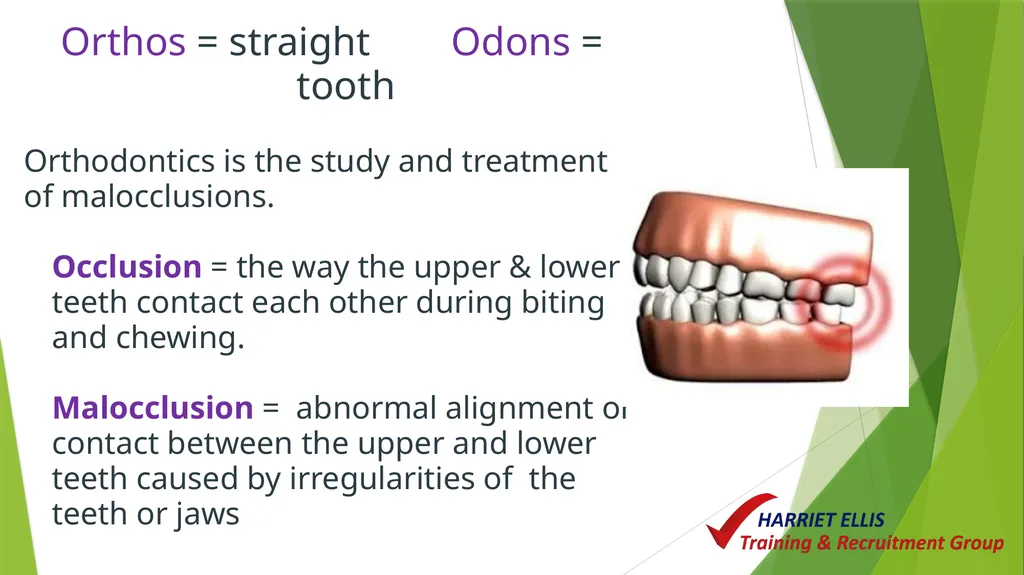 Orthodontics Module 9 Aim of todays session is to - slide 6 of 25