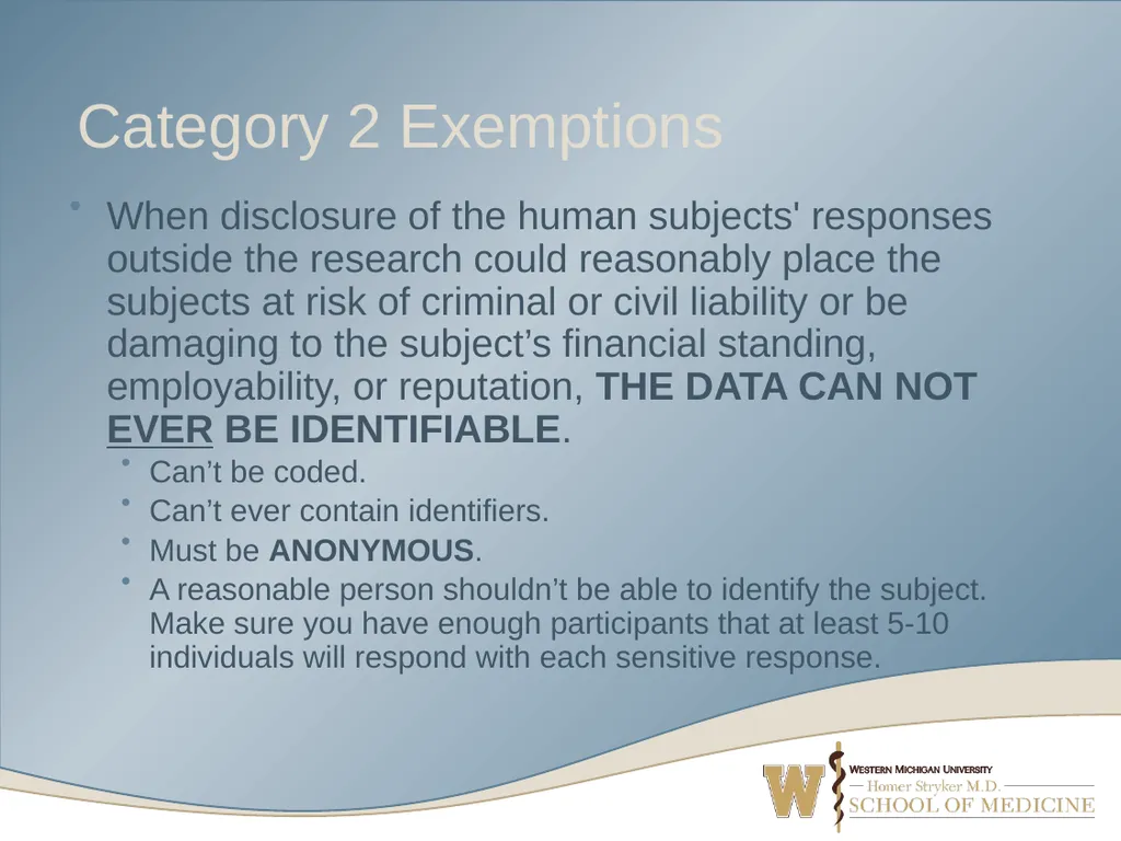 What’s Your Study? Navigating IRB Submission Forms - slide 25 of 52