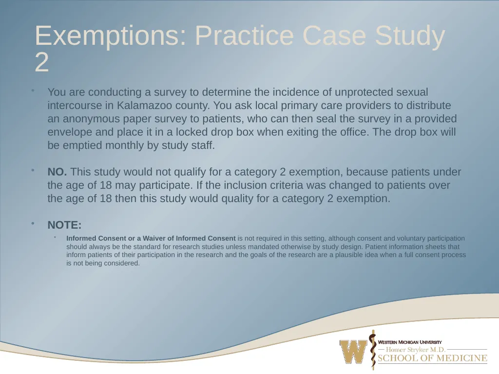 What’s Your Study? Navigating IRB Submission Forms - slide 30 of 52