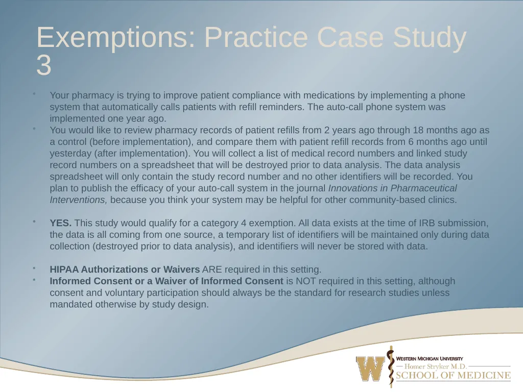 What’s Your Study? Navigating IRB Submission Forms - slide 34 of 52