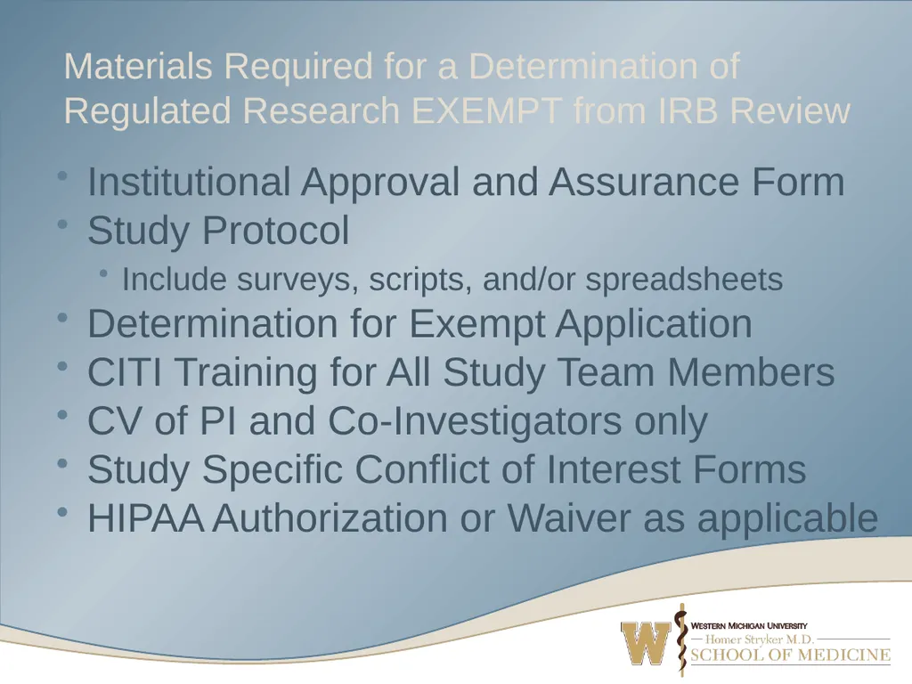 What’s Your Study? Navigating IRB Submission Forms - slide 41 of 52