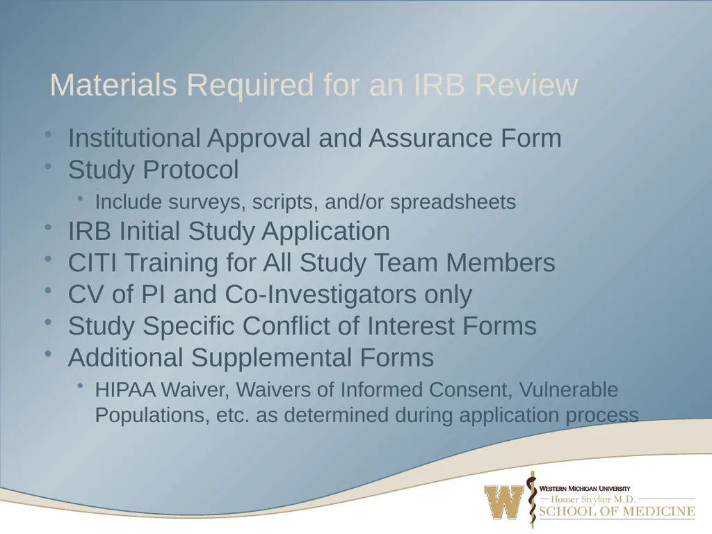 What’s Your Study? Navigating IRB Submission Forms - slide 43 of 52