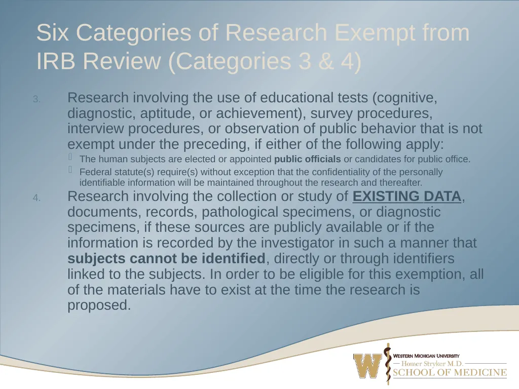 What’s Your Study? Navigating IRB Submission Forms - slide 31 of 52