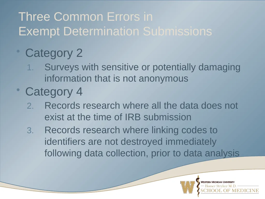 What’s Your Study? Navigating IRB Submission Forms - slide 36 of 52