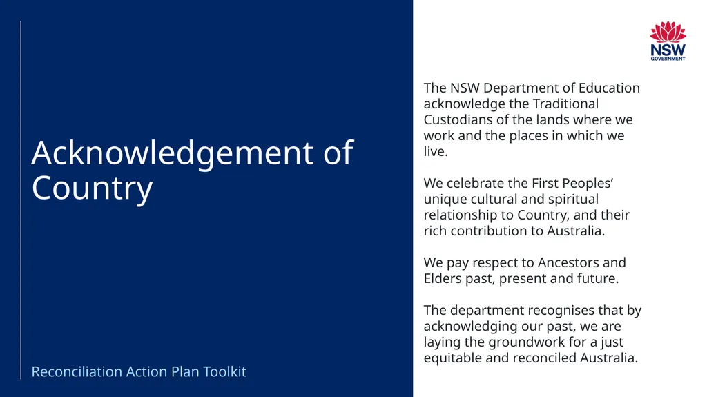 Reconciliation Action Plan – Information pack This - slide 2 of 25