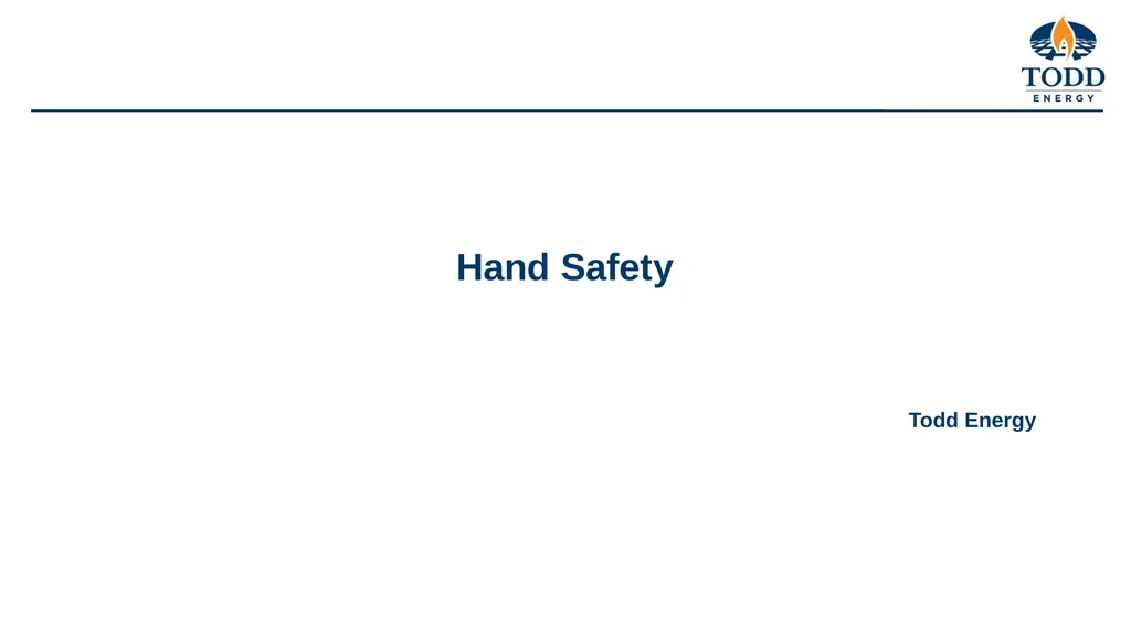 Hand Safety Todd Energy Dangers to Fingers and - slide 1 of 6