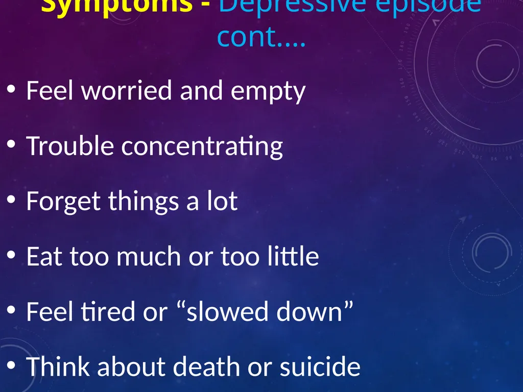 MOOD DISORDERS Mood : prevailing internal - slide 8 of 33