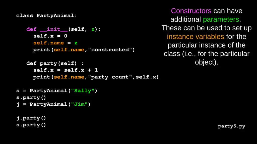 Python Objects Charles Severance Warning This - slide 33 of 47