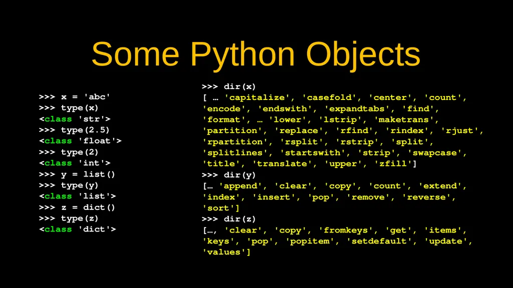 Python Objects Charles Severance Warning This - slide 17 of 47