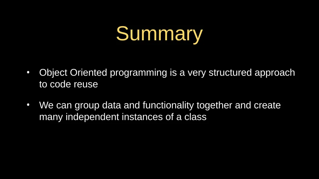 Python Objects Charles Severance Warning This - slide 45 of 47