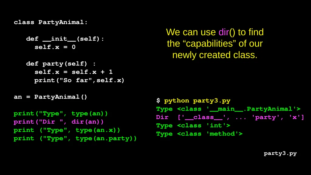Python Objects Charles Severance Warning This - slide 25 of 47