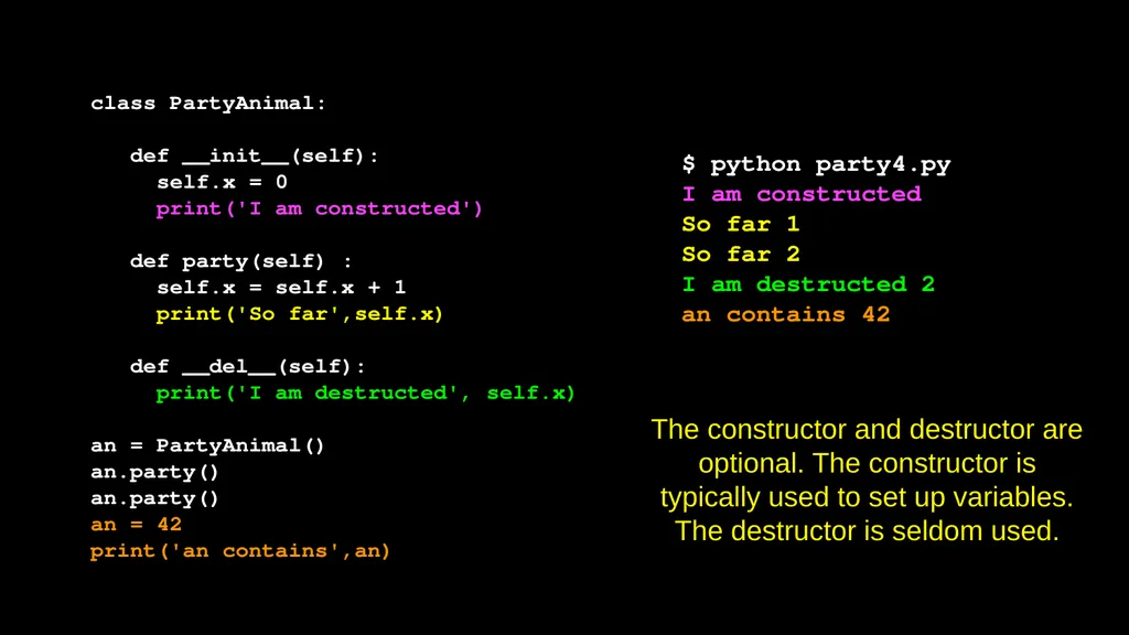 Python Objects Charles Severance Warning This - slide 30 of 47