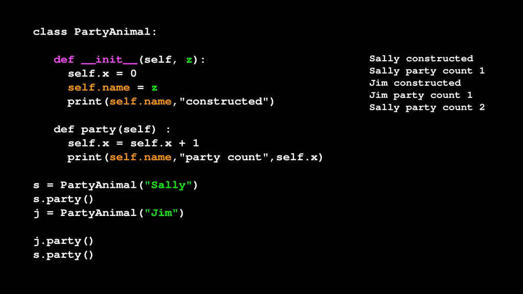 Python Objects Charles Severance Warning This - slide 37 of 47