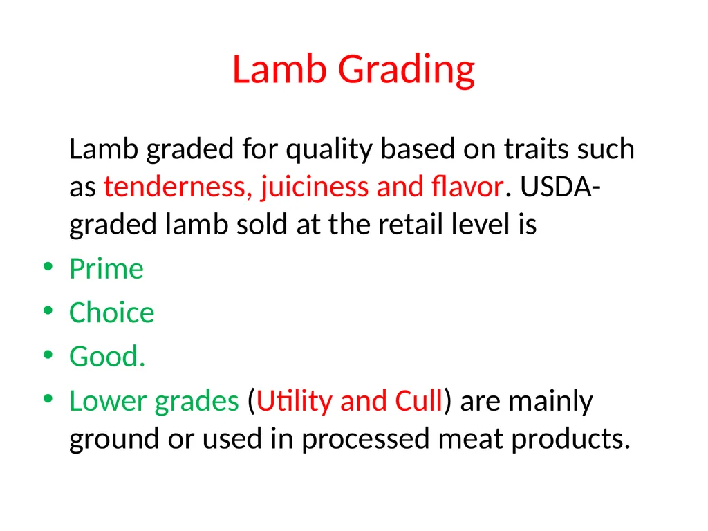 Ch-5-Lamb and Mutton 5.1 Introduction: The terms - slide 3 of 5