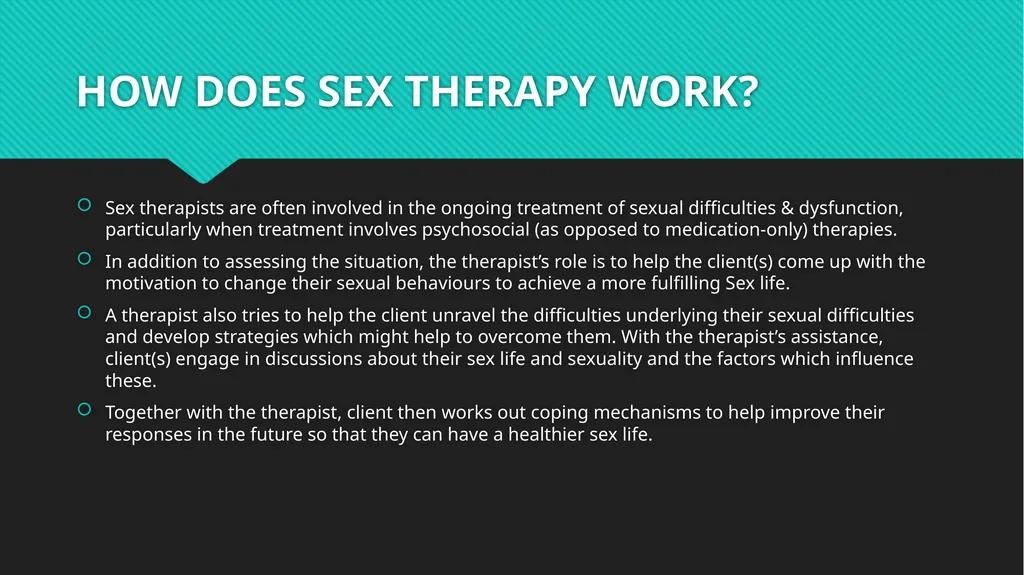 SEX THERAPY MODULE 1 BASIC CERTIFICATION CLASS - slide 15 of 37
