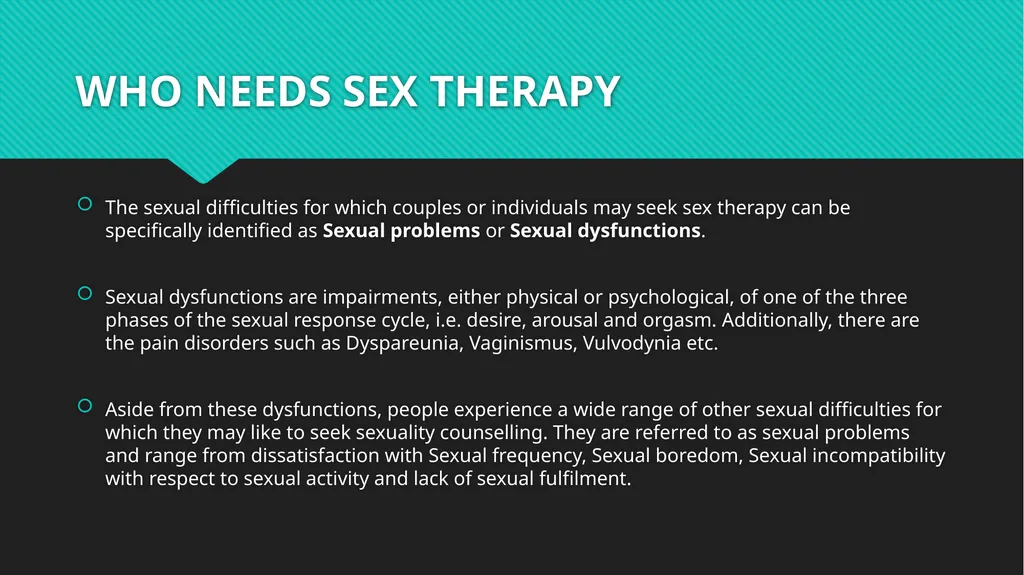 SEX THERAPY MODULE 1 BASIC CERTIFICATION CLASS - slide 13 of 37