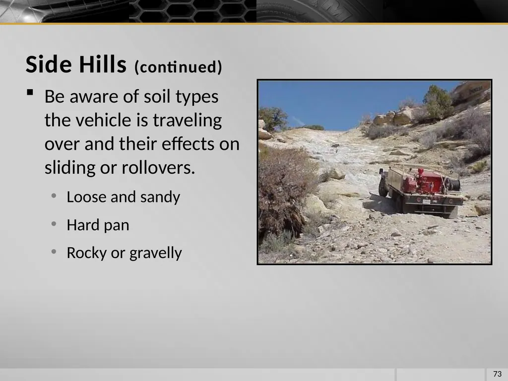FIRE VEHICLE DRIVER ORIENTATION (BL-300) - slide 73 of 85