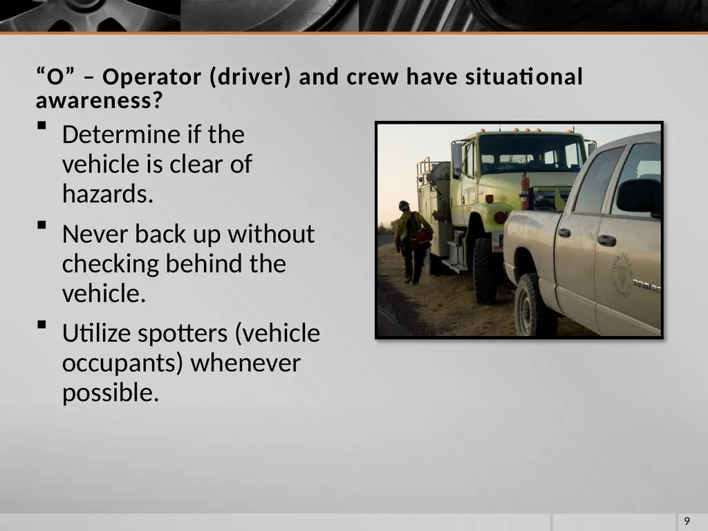 FIRE VEHICLE DRIVER ORIENTATION (BL-300) - slide 9 of 85