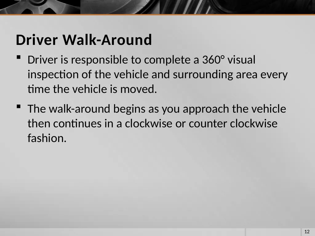 FIRE VEHICLE DRIVER ORIENTATION (BL-300) - slide 12 of 85
