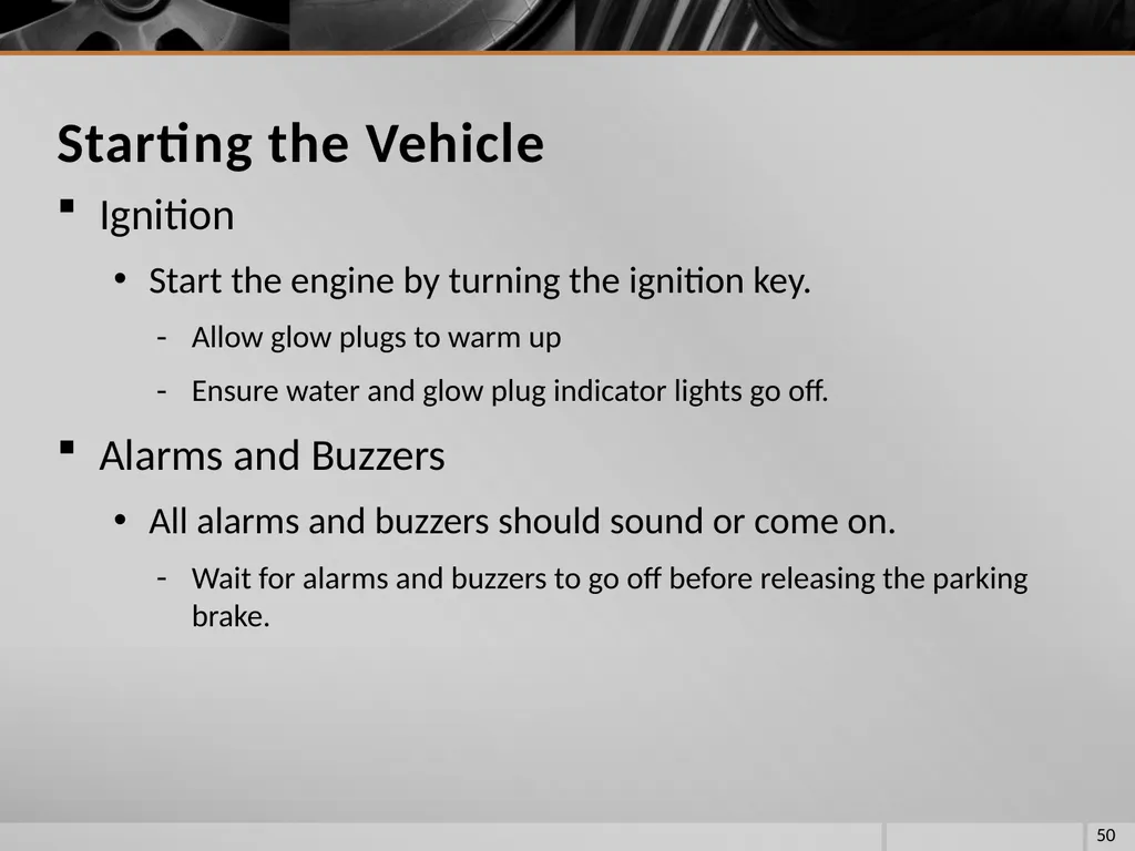 FIRE VEHICLE DRIVER ORIENTATION (BL-300) - slide 50 of 85