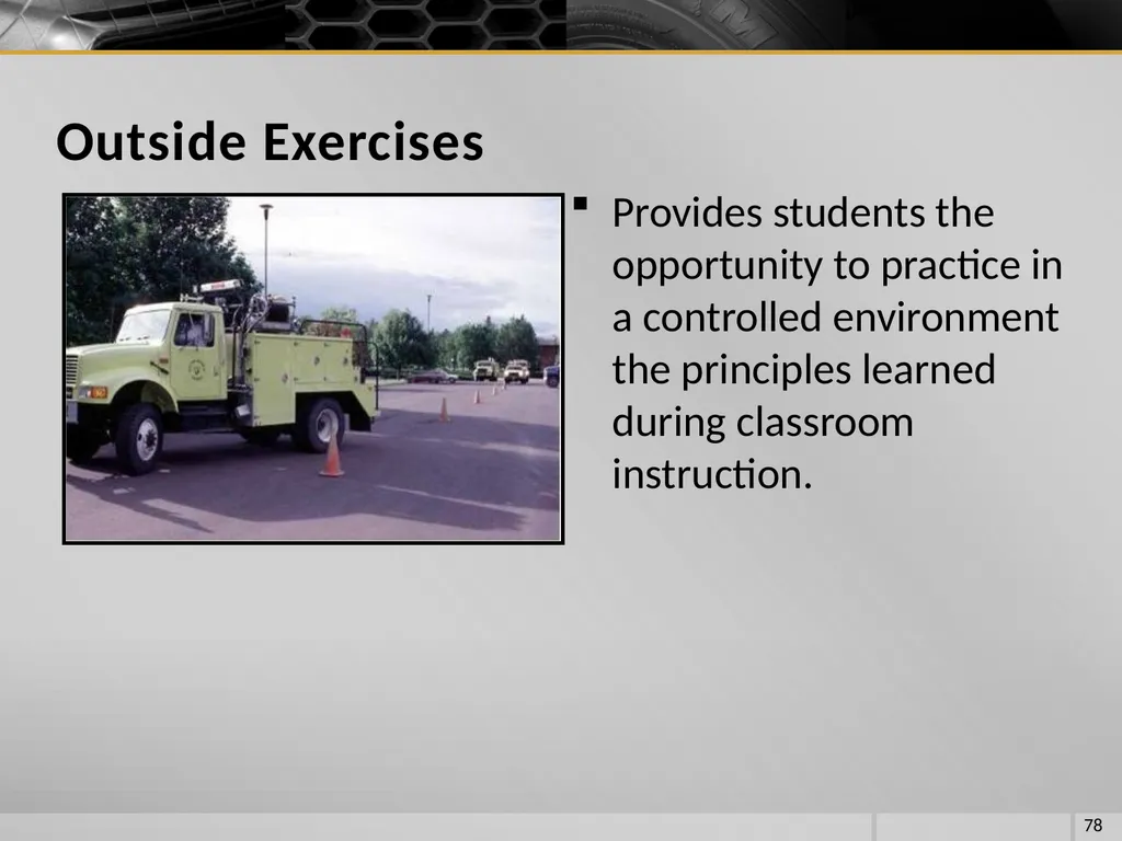 FIRE VEHICLE DRIVER ORIENTATION (BL-300) - slide 78 of 85