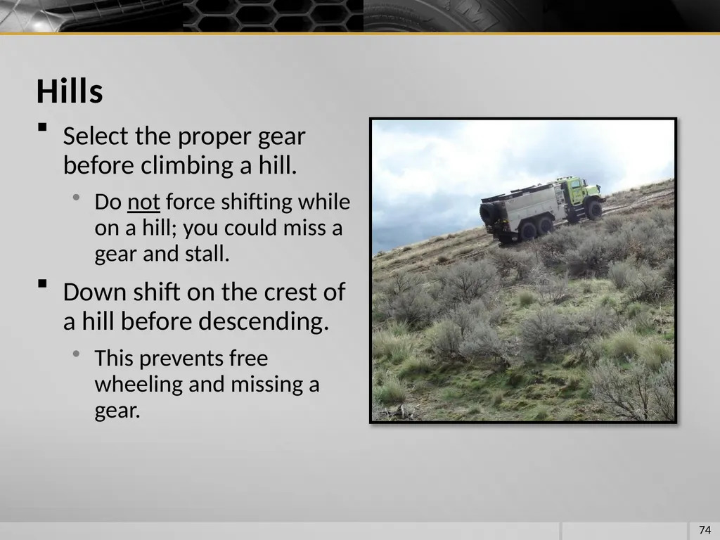 FIRE VEHICLE DRIVER ORIENTATION (BL-300) - slide 74 of 85