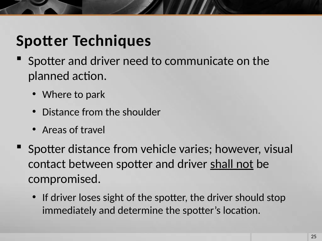 FIRE VEHICLE DRIVER ORIENTATION (BL-300) - slide 25 of 85