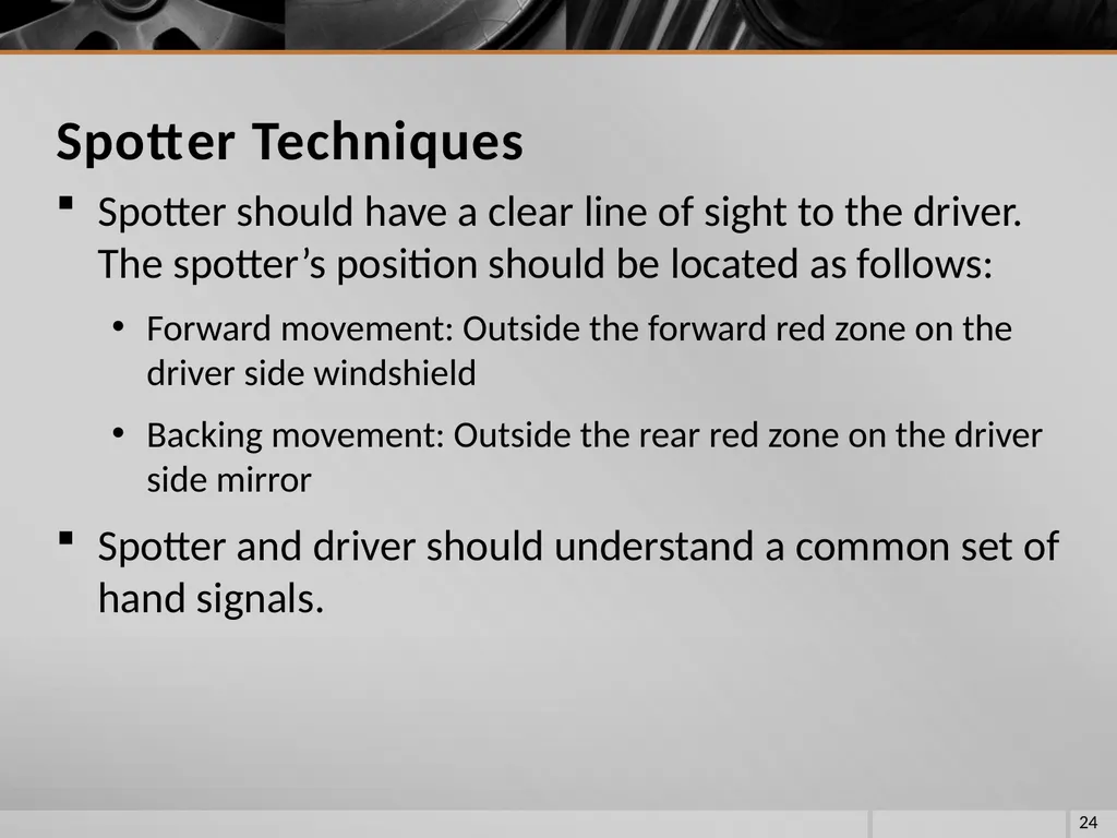 FIRE VEHICLE DRIVER ORIENTATION (BL-300) - slide 24 of 85