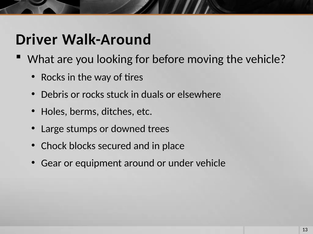 FIRE VEHICLE DRIVER ORIENTATION (BL-300) - slide 13 of 85