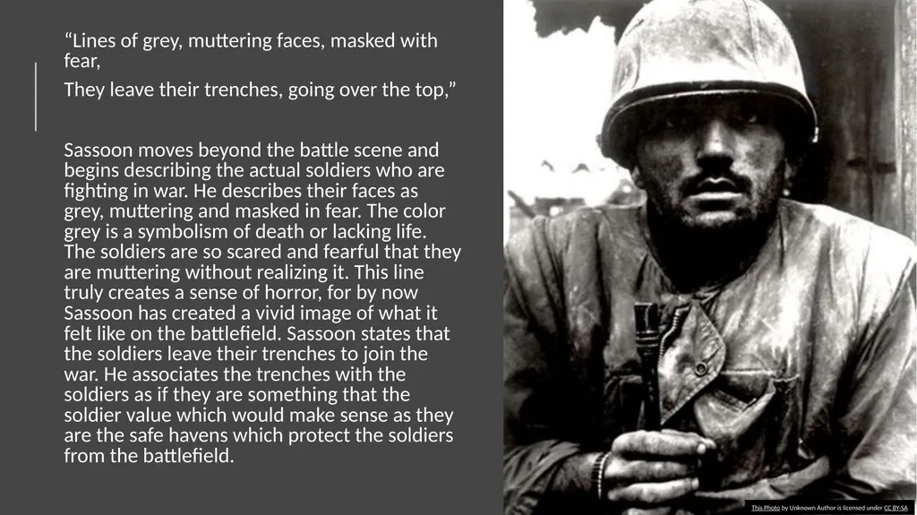Attack / Going Over the Top Siegfried Sassoon - slide 9 of 12