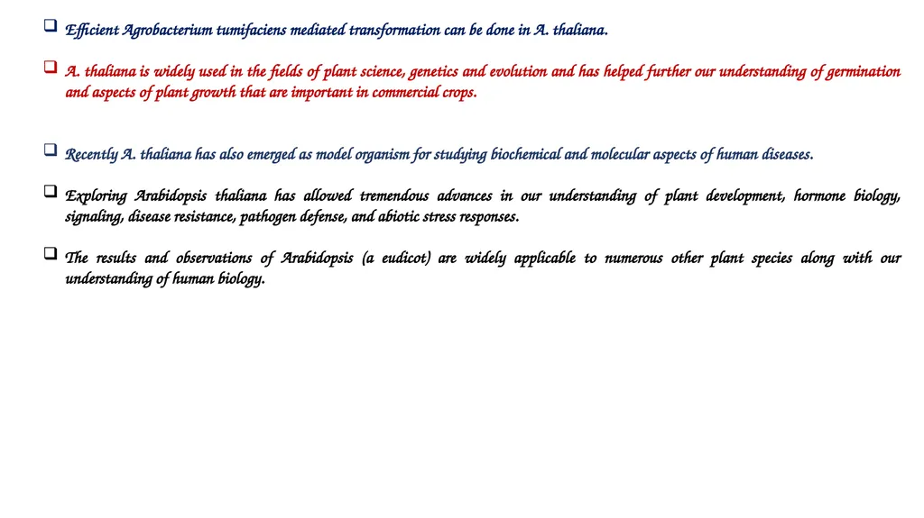 MODEL PLANT SYSTEM Learning objectives After this - slide 11 of 13