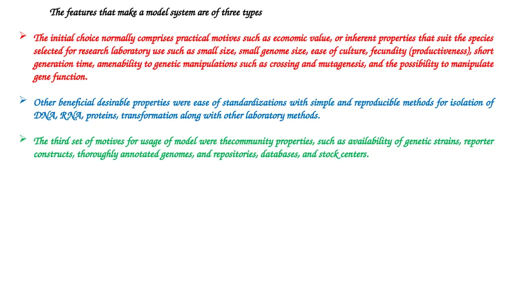 MODEL PLANT SYSTEM Learning objectives After this - slide 5 of 13