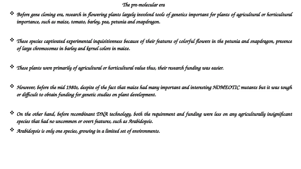 MODEL PLANT SYSTEM Learning objectives After this - slide 6 of 13