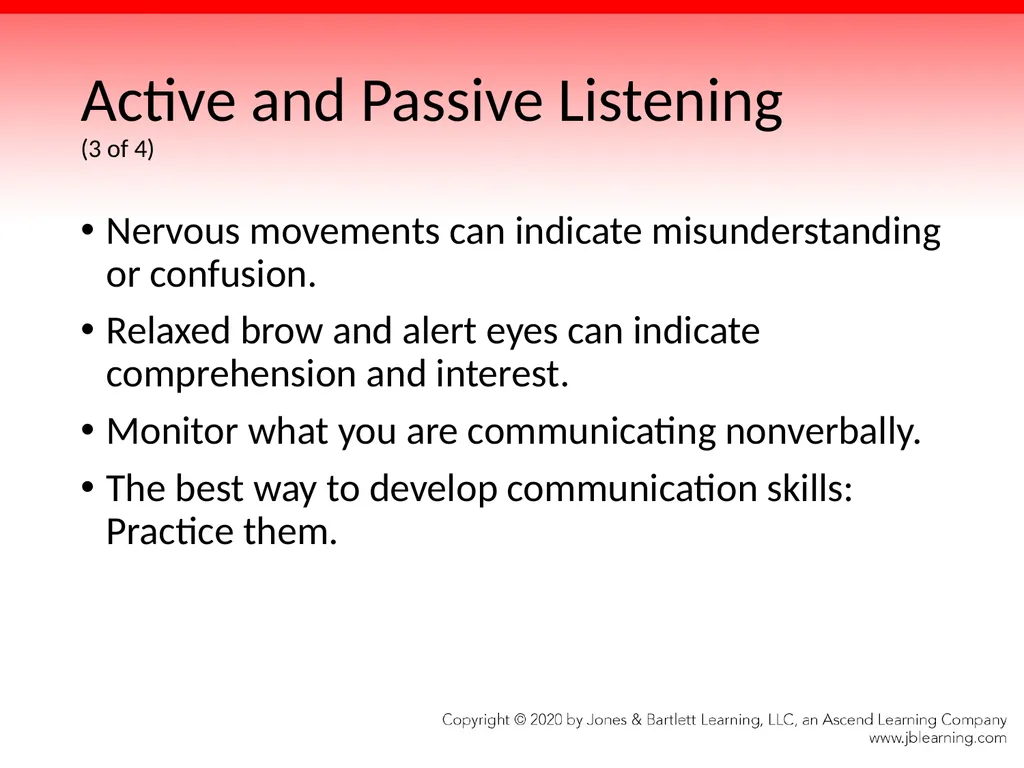 Chapter 4 Communication Skills Objectives Identify - slide 27 of 85