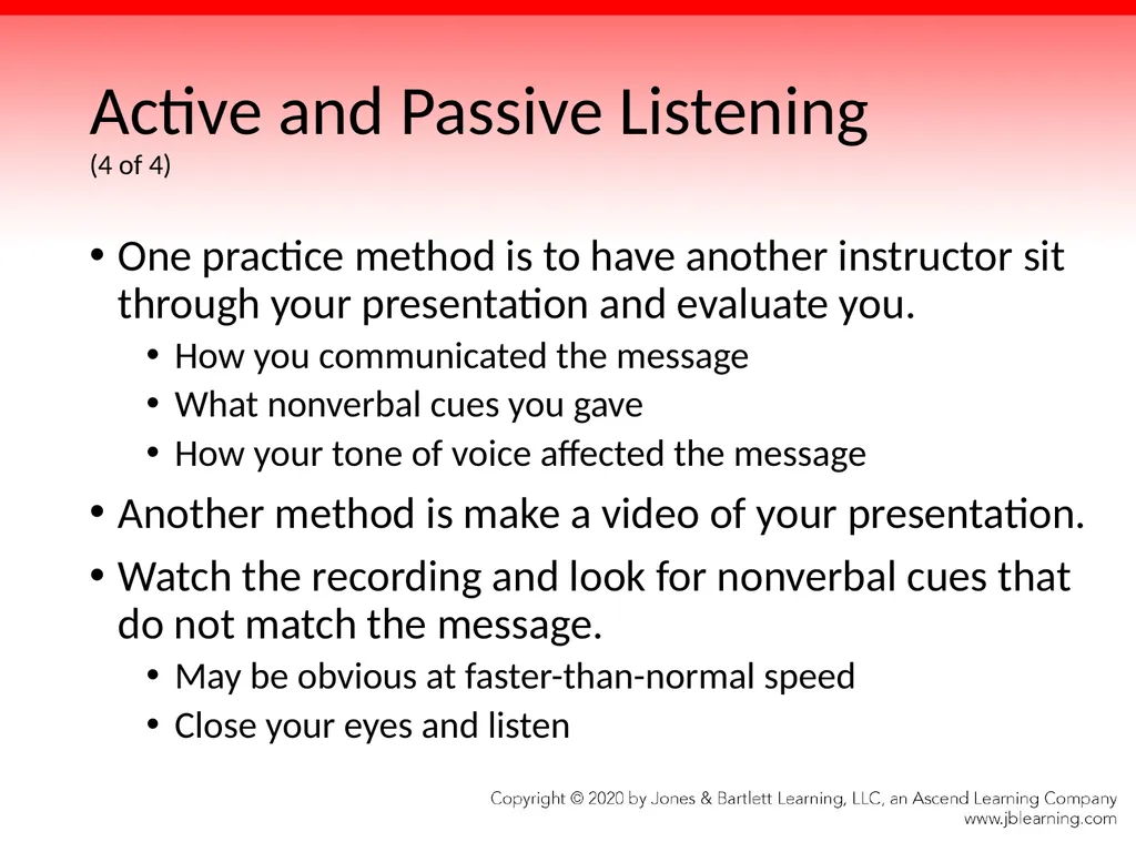 Chapter 4 Communication Skills Objectives Identify - slide 28 of 85