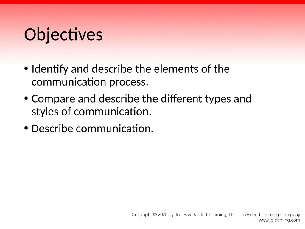 Chapter 4 Communication Skills Objectives Identify - slide 2 of 85