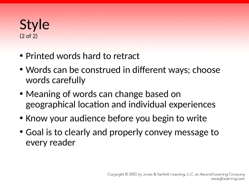 Chapter 4 Communication Skills Objectives Identify - slide 61 of 85