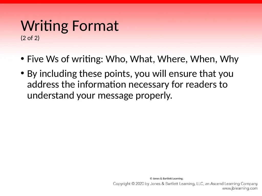 Chapter 4 Communication Skills Objectives Identify - slide 56 of 85